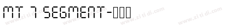 mt 7 Segment字体转换